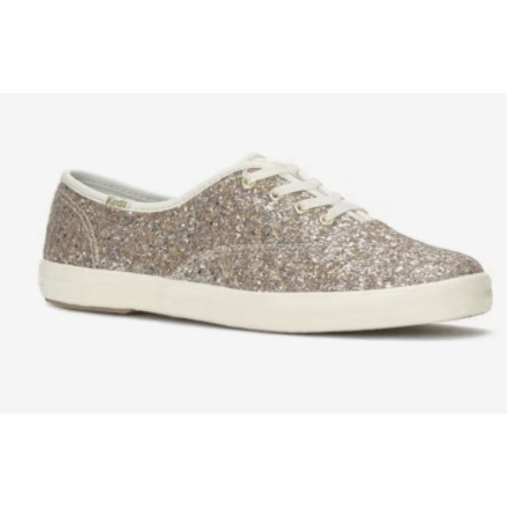 Keds Champion Glitter Celebrations Lace Up Womens Gold Sneakers Casual Shoes 8W‎